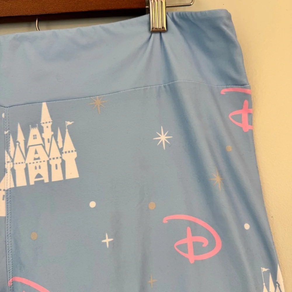 Disney Parks Light Blue Leggings Women’s 1X | Disneycore Cozy Magic - Picture 3 of 9